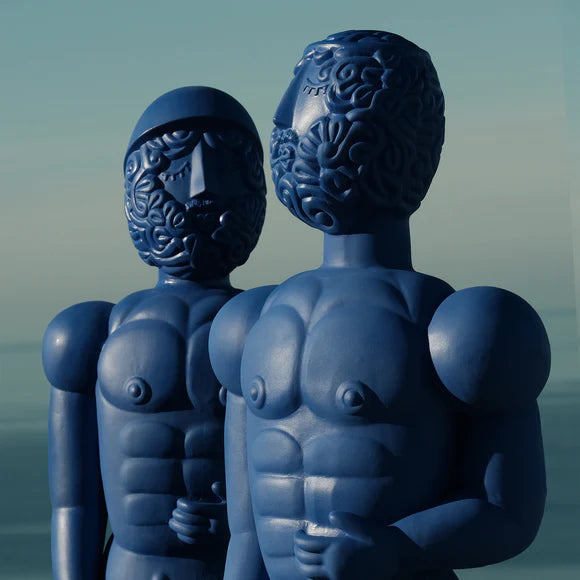 Terracotta Statue Helmet Blue