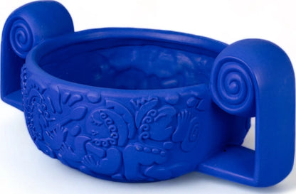 Terracotta vase Centrotavola Blue