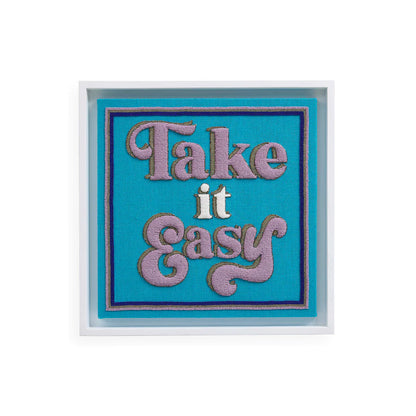 TAKE IT EASY BEADED WALL ART
