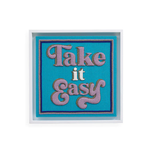 TAKE IT EASY BEADED WALL ART