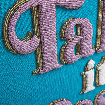 TAKE IT EASY BEADED WALL ART